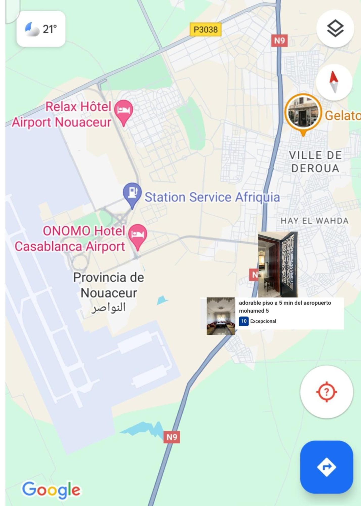 Adorable Apartamento A 8 Min Del Aeropuerto De Casablanca,Wifi Ultra Rapido Y Parking Gratis Derroua Exterior photo